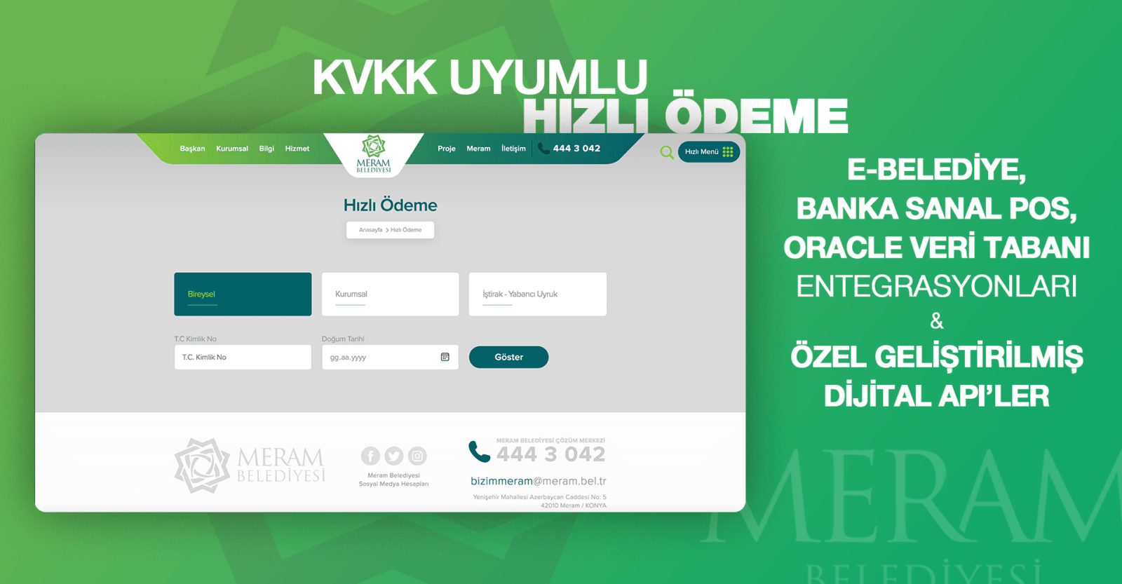 Konya Meram Belediyesi Vergi Ödeme